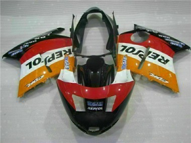 Cheapest 1996-2007 Orange Repsol Honda CBR1100XX Motorbike Fairing Canada