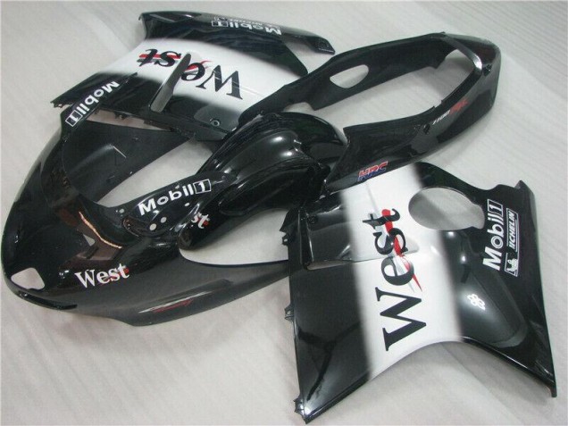 Cheapest 1996-2007 Black White West Honda CBR1100XX Motorcycle Fairing Kit Canada Cheapest 1996-2007 Black White West Honda CBR1100XX Motorcycle Fairing Kit Canada