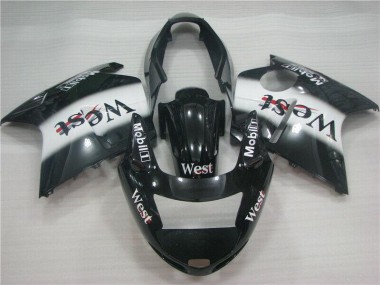 Cheapest 1996-2007 Black White West Honda CBR1100XX Motorcycle Fairing Kit Canada