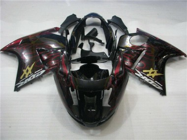 Cheapest 1996-2007 Red Flame Honda CBR1100XX Motor Fairings Canada