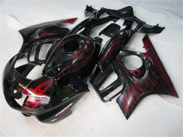 Cheapest 1995-1998 Black Red Flame Honda CBR600 F3 Bike Fairings Canada Cheapest 1995-1998 Black Red Flame Honda CBR600 F3 Bike Fairings Canada