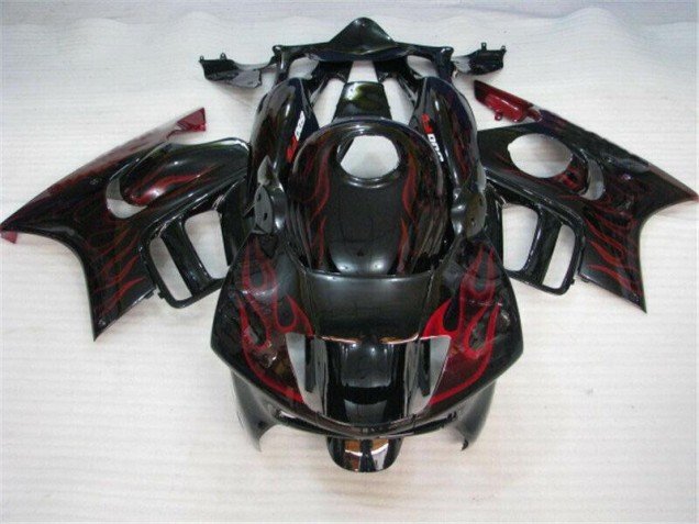 Cheapest 1995-1998 Black Red Flame Honda CBR600 F3 Bike Fairings Canada Cheapest 1995-1998 Black Red Flame Honda CBR600 F3 Bike Fairings Canada