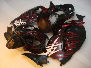 Cheapest 1996-2007 Black Red Flame Suzuki GSXR 1300 Hayabusa Motorbike Fairing Canada