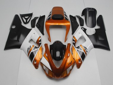 Cheapest 1998-1999 Gold White Black Yamaha YZF R1 Motorcycle Fairing Kits Canada