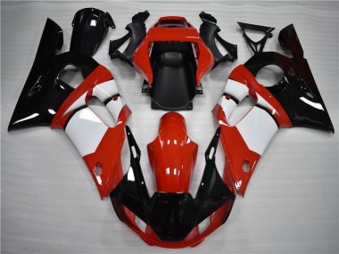Cheapest 1998-2002 Black White Yamaha YZF R6 Motorbike Fairing Canada