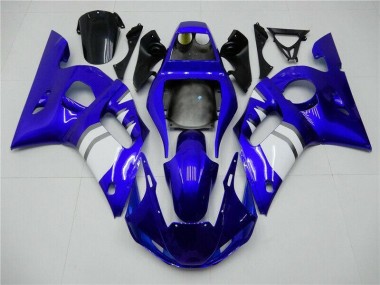 Cheapest 1998-2002 Blue White Yamaha YZF R6 Motorcycle Fairings Kits Canada