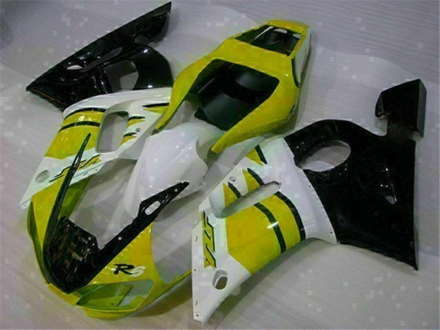 Cheapest 1998-2002 Yellow White Yamaha YZF R6 Motorcycle Fairings Kits Canada Cheapest 1998-2002 Yellow White Yamaha YZF R6 Motorcycle Fairings Kits Canada