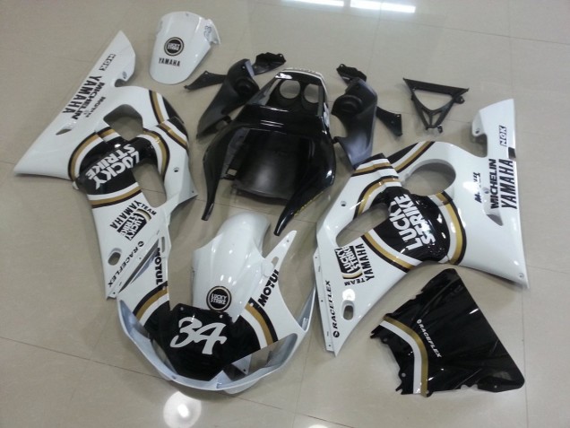 Cheapest 1998-2002 White Black Yamaha YZF R6 Motorcycle Fairing Canada Cheapest 1998-2002 White Black Yamaha YZF R6 Motorcycle Fairing Canada