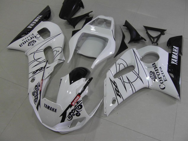 Cheapest 1998-2002 White Black Corona Yamaha YZF R6 Motorcycle Fairing Kits Canada Cheapest 1998-2002 White Black Corona Yamaha YZF R6 Motorcycle Fairing Kits Canada