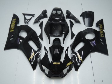 Cheapest 1998-2002 Glossy Black Gold Sticker Yamaha YZF R6 Bike Fairings Canada