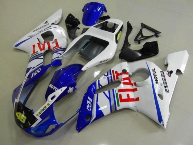 Cheapest 1998-2002 Blue White Fiat Yamaha YZF R6 Motorcycle Fairings Kit Canada Cheapest 1998-2002 Blue White Fiat Yamaha YZF R6 Motorcycle Fairings Kit Canada