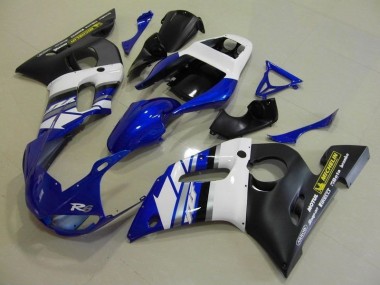 Cheapest 1998-2002 Blue White and Black Yamaha YZF R6 Motorcylce Fairings Canada