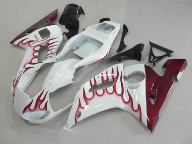Cheapest 1998-2002 Red Flame Yamaha YZF R6 Motorcycle Fairing Canada