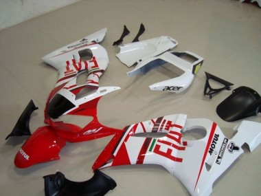 Cheapest 1998-2002 White Red Fiat Motul Acer Yamaha YZF R6 Motorcycle Fairing Kit Canada
