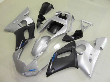 Cheapest 1998-2002 Black Silver Yamaha YZF R6 Motorcycle Fairings Kit Canada