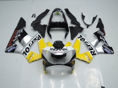 Cheapest 2000-2001 Yellow Silver Black Repsol Honda CBR900RR 929 Motor Bike Fairings Canada