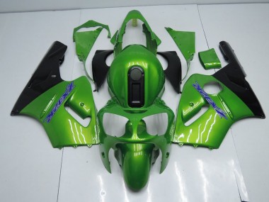 Cheapest 2000-2001 Green and Black Kawasaki ZX12R Motorcycle Fairing Kits Canada
