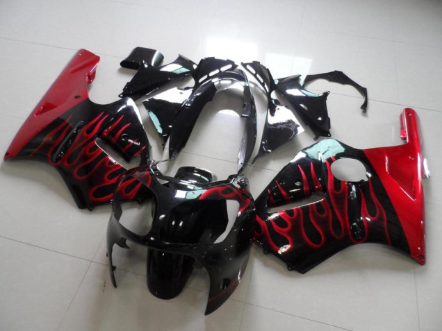 Cheapest 2000-2001 Red Flame Kawasaki ZX12R Motorbike Fairing Canada