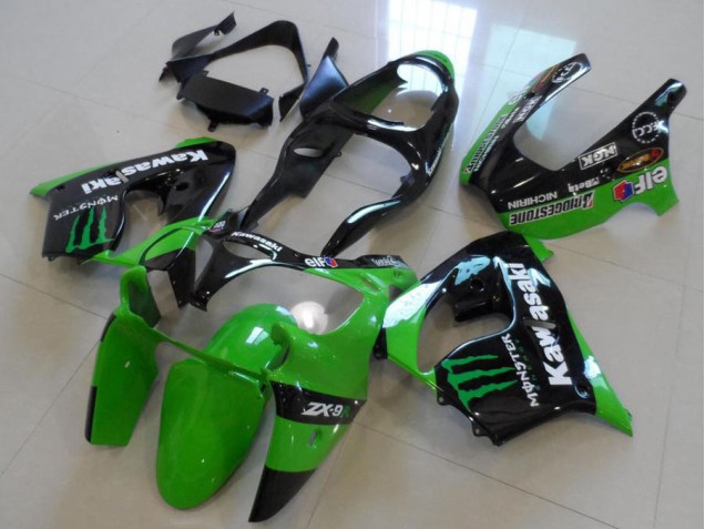 Cheapest 2000-2001 Green Monster Kawasaki ZX9R Motorcycle Fairings Canada