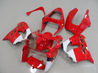 Cheapest 2000-2001 Red and White Kawasaki ZX9R Motorcycle Fairing Canada