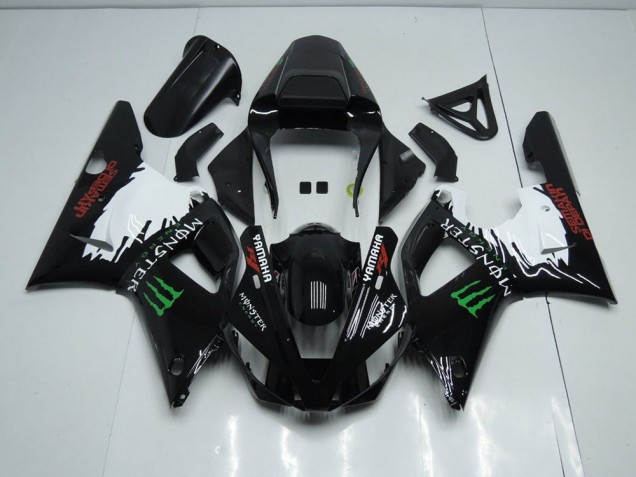 Cheapest 2000-2001 Black White Monster Yamaha YZF R1 Bike Fairing Canada Cheapest 2000-2001 Black White Monster Yamaha YZF R1 Bike Fairing Canada