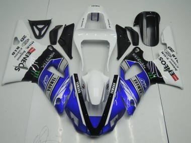 Cheapest 2000-2001 Blue White ENEOS Monster Yamaha YZF R1 Motor Bike Fairings Canada