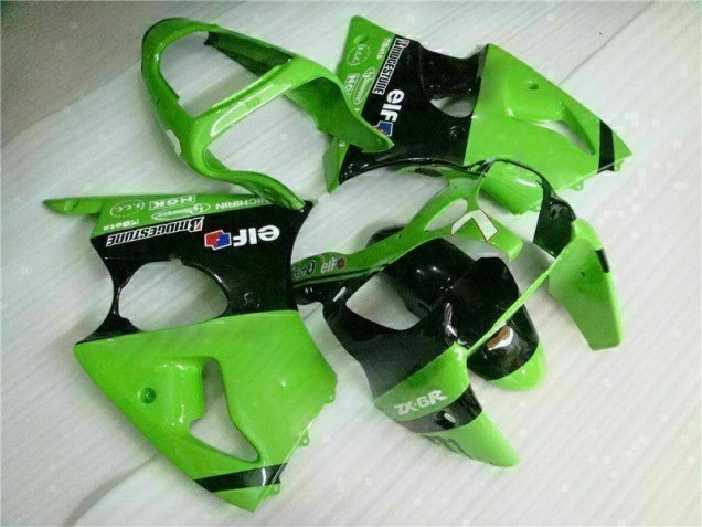 Cheapest 2000-2002 Green Black Kawasaki ZX6R Bike Fairings Canada