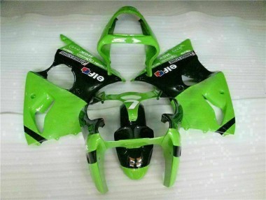 Cheapest 2000-2002 Green Black Kawasaki ZX6R Bike Fairings Canada