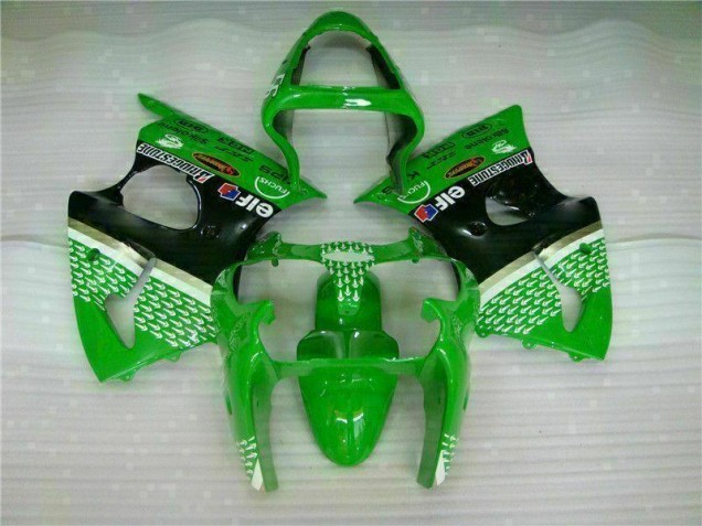 Cheapest 2000-2002 Green Black Kawasaki ZX6R Motorcycle Bodywork Canada Cheapest 2000-2002 Green Black Kawasaki ZX6R Motorcycle Bodywork Canada