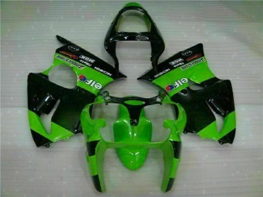 Cheapest 2000-2002 Green Kawasaki ZX6R Motorbike Fairing Kits Canada