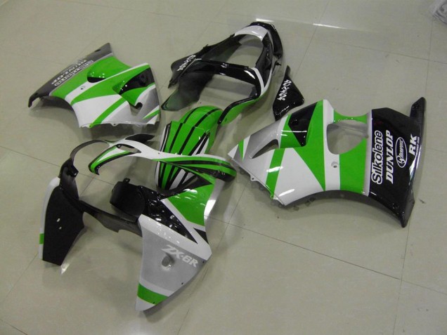 Cheapest 2000-2002 Green White Stripe Kawasaki ZX6R Motorcycle Bodywork Canada Cheapest 2000-2002 Green White Stripe Kawasaki ZX6R Motorcycle Bodywork Canada