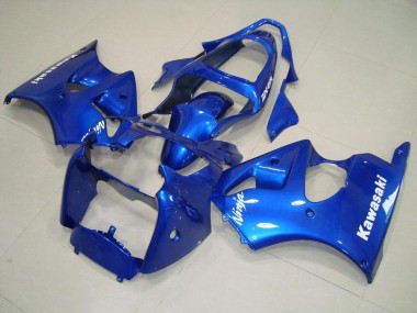 Cheapest 2000-2002 Blue with White Decals Kawasaki ZX6R Motorcycle Replacement Fairings Canada