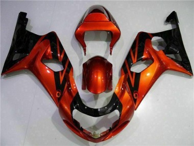 Cheapest 2000-2002 Orange Black Suzuki GSXR 1000 Bike Fairing Canada