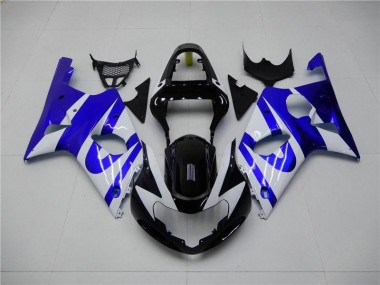 Cheapest 2000-2002 Blue White Suzuki GSXR 1000 Bike Fairing Kit Canada