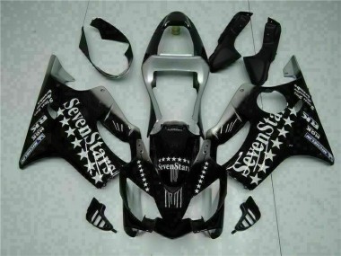Cheapest 2001-2003 Black White Seven Stars Honda CBR600 F4i Bike Fairing Canada