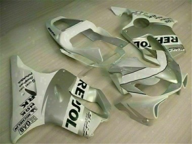 Cheapest 2001-2003 White Silver Honda CBR600 F4i Motorbike Fairing Kits Canada