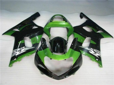 Cheapest 2001-2003 Green Black Suzuki GSXR 600/750 Motorbike Fairing Canada