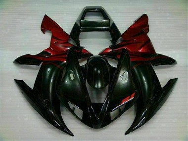 Cheapest 2002-2003 Black Red Yamaha YZF R1 Bike Fairing Canada