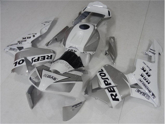 Cheapest 2003-2004 Silve White Black Repsol Honda CBR600RR Bike Fairings Canada Cheapest 2003-2004 Silve White Black Repsol Honda CBR600RR Bike Fairings Canada