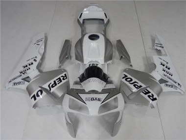Cheapest 2003-2004 Silve White Black Repsol Honda CBR600RR Bike Fairings Canada