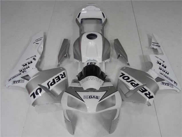 Cheapest 2003-2004 Silve White Black Repsol Honda CBR600RR Bike Fairings Canada Cheapest 2003-2004 Silve White Black Repsol Honda CBR600RR Bike Fairings Canada