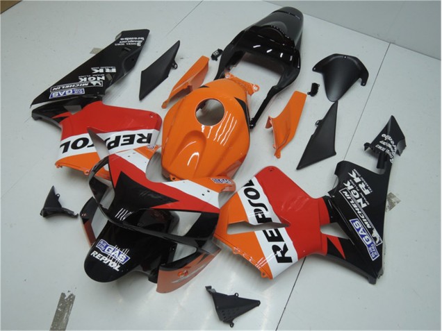 Cheapest 2003-2004 Orange Red Black Repsol Honda CBR600RR Motor Bike Fairings Canada Cheapest 2003-2004 Orange Red Black Repsol Honda CBR600RR Motor Bike Fairings Canada