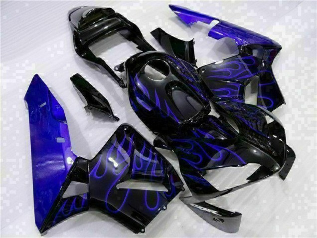 Cheapest 2003-2004 Black with Blue Flame Honda CBR600RR Motorcycle Fairing Kits Canada