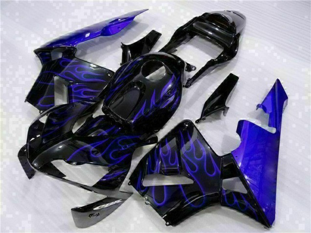 Cheapest 2003-2004 Black with Blue Flame Honda CBR600RR Motorcycle Fairing Kits Canada