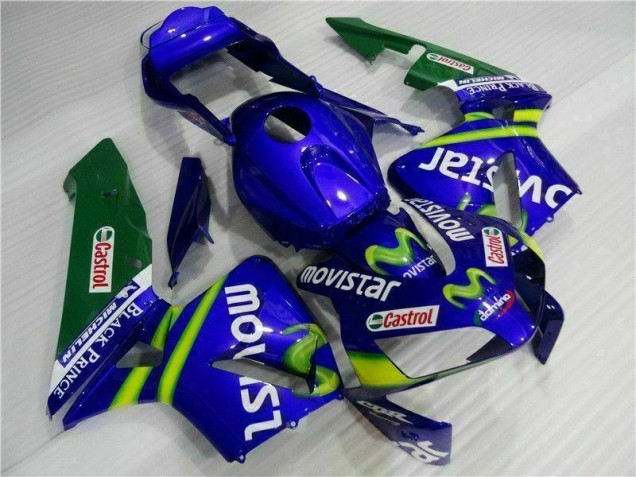 Cheapest 2003-2004 Blue Green Movistar Castrol Honda CBR600RR Motorbike Fairing Canada