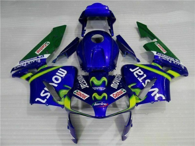 Cheapest 2003-2004 Blue Green Movistar Castrol Honda CBR600RR Motorbike Fairing Canada