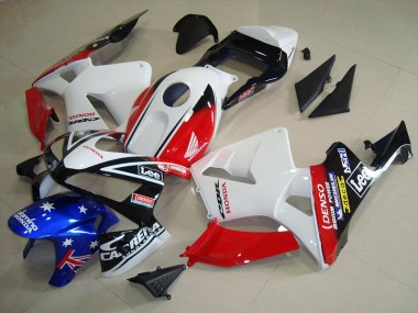 Cheapest 2003-2004 White Black Red Lee Honda CBR600RR Motorcycle Fairing Kit Canada