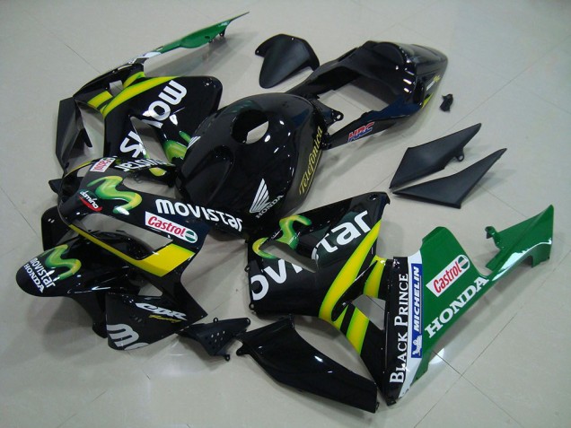 Cheapest 2003-2004 Black Movistar Honda CBR600RR Bike Fairing Canada Cheapest 2003-2004 Black Movistar Honda CBR600RR Bike Fairing Canada