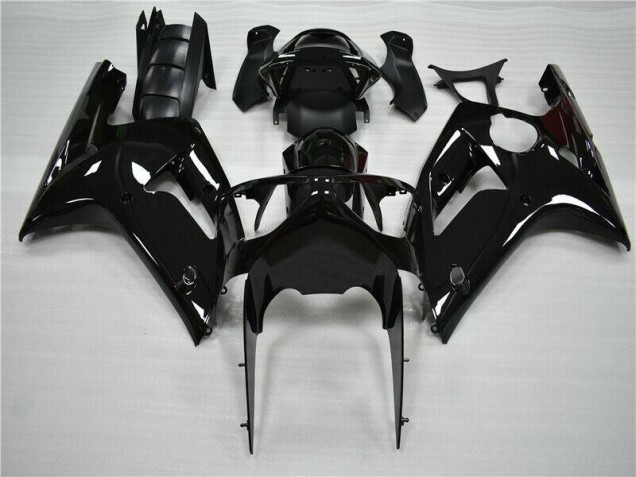 Cheapest 2003-2004 Glossy Black Kawasaki ZX6R Moto Fairings Canada Cheapest 2003-2004 Glossy Black Kawasaki ZX6R Moto Fairings Canada