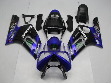 Cheapest 2003-2004 Blue Monster Kawasaki ZX6R Motorbike Fairing Canada